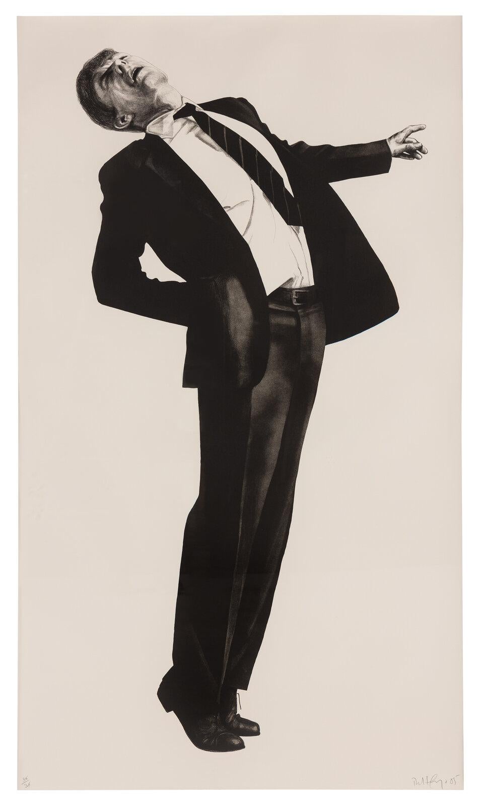 Portrait Print de Robert Longo - Edmund de Hombres en las ciudades