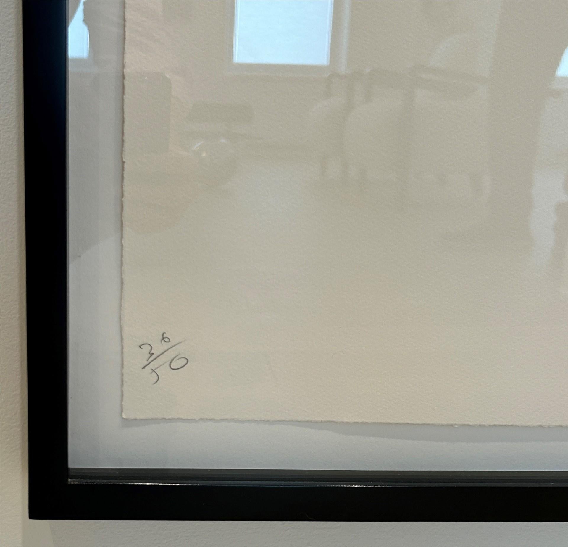 Lithograph on wove paper.  Hand signed and dated recto lower right corner.  Numbered from the edition of 42/50 recto lower left corner.    Published by Wolfryd-Selway Fine Art, Los Angeles.   

