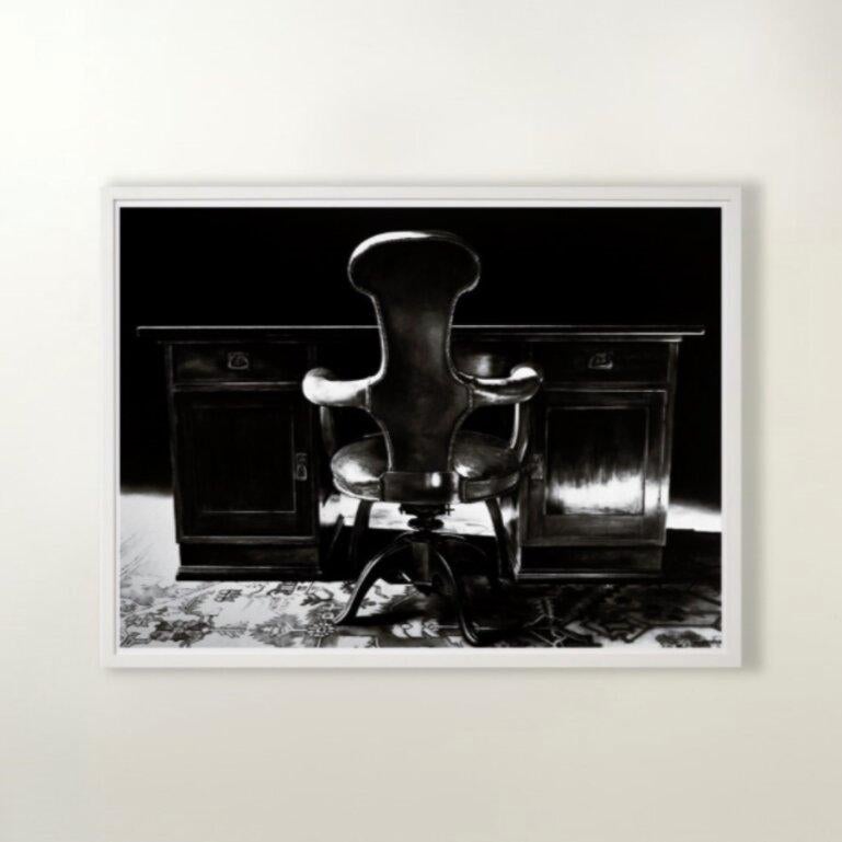 Bureau et chaise Freuds, salle d'étude, contemporain, XXIe siècle, édition limitée - Print de Robert Longo