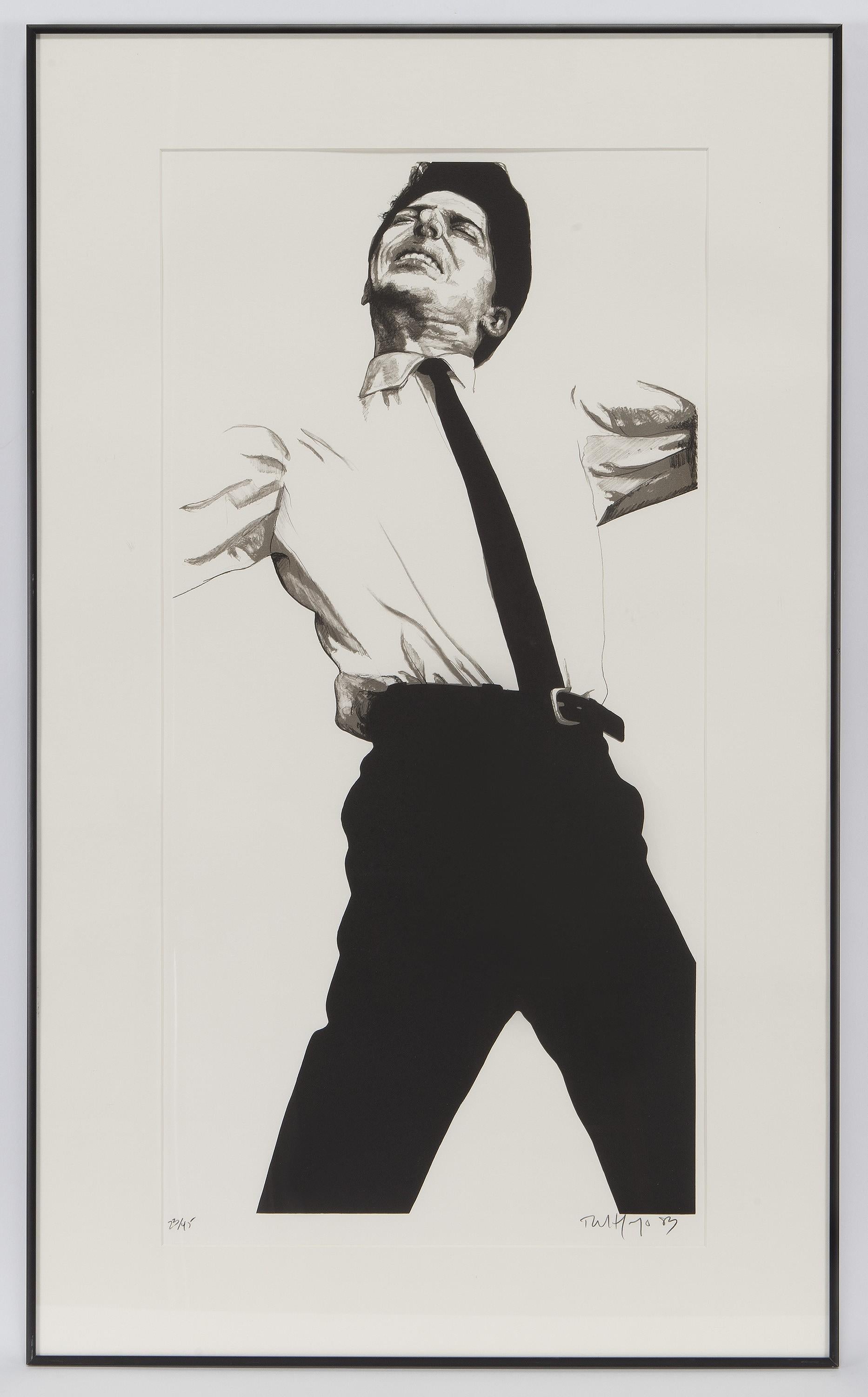Robert Longo Portrait Print – Jules aus "Männer in den Städten", 1983