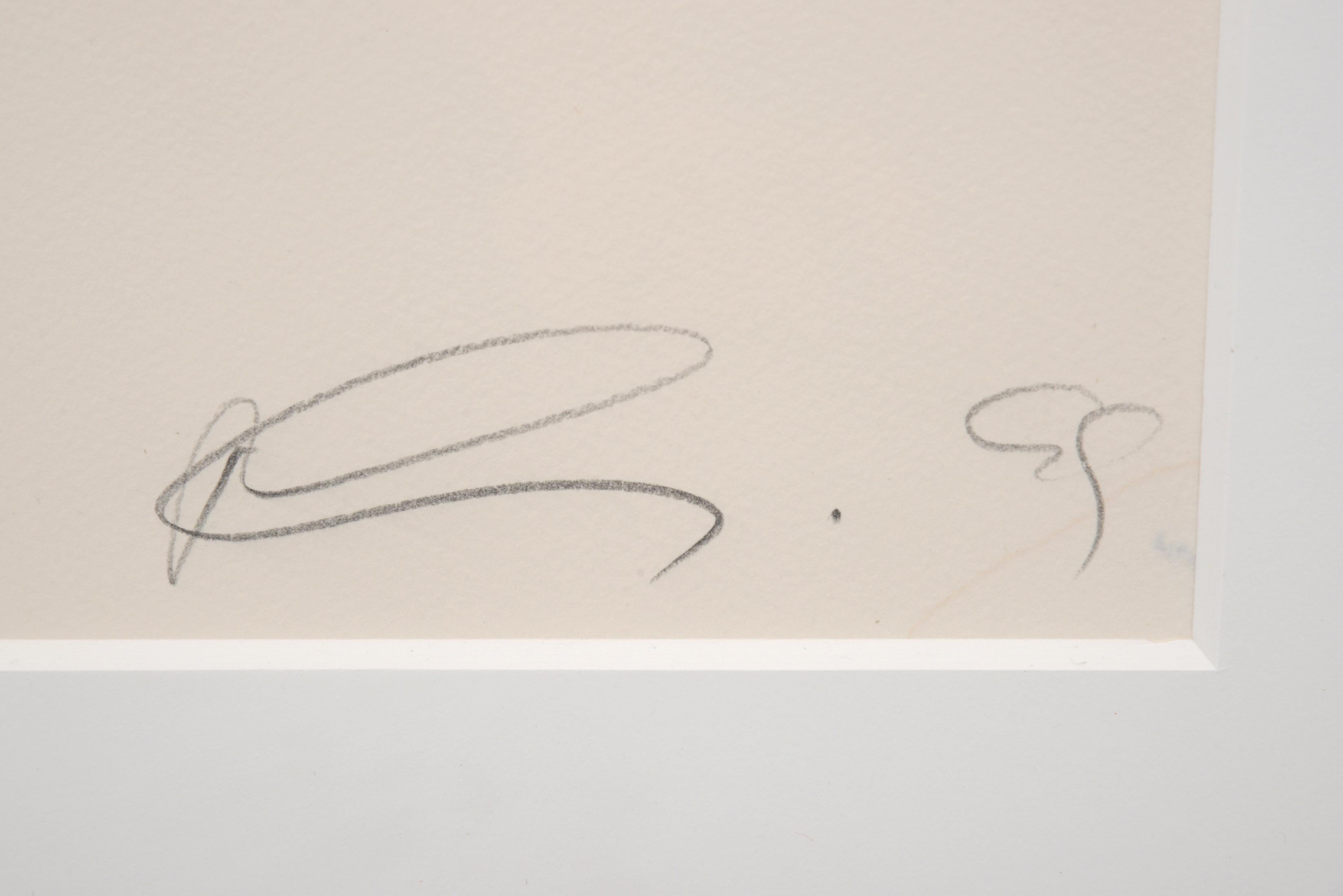 Large Robert Longo JAMES Lithograph, 70