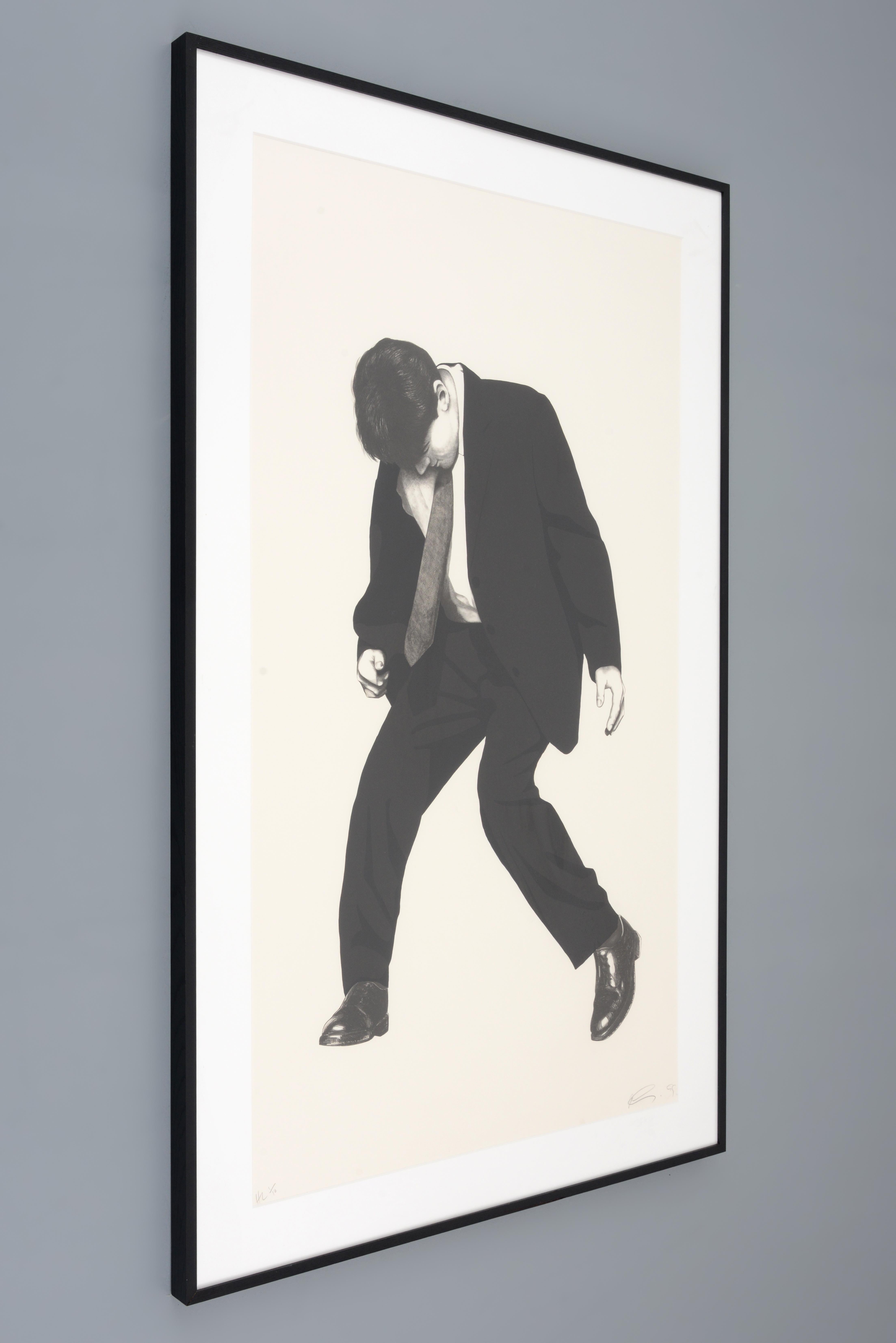 Large Robert Longo JAMES Lithograph, 70
