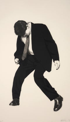 Große Robert Longo JAMES Lithographie, 70 "H