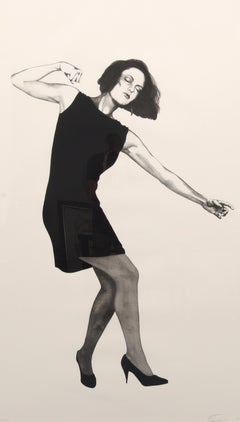 Litografía grande Robert Longo TILLMAN, 70 "H (JAMES también disponible, precio por unidad)
