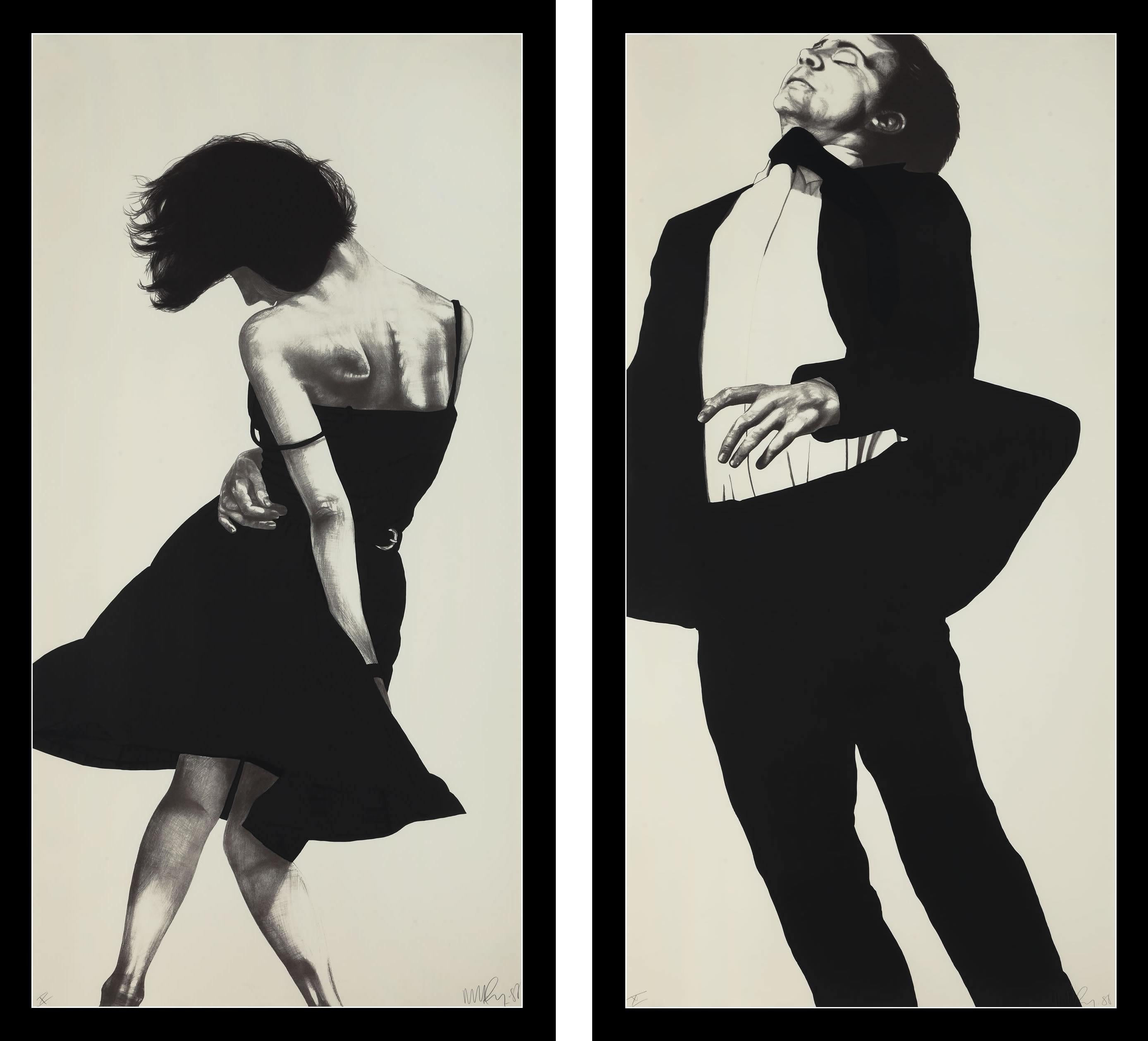 Robert Longo Portrait Print - Meryl and Jonathan, from Men in the Cities