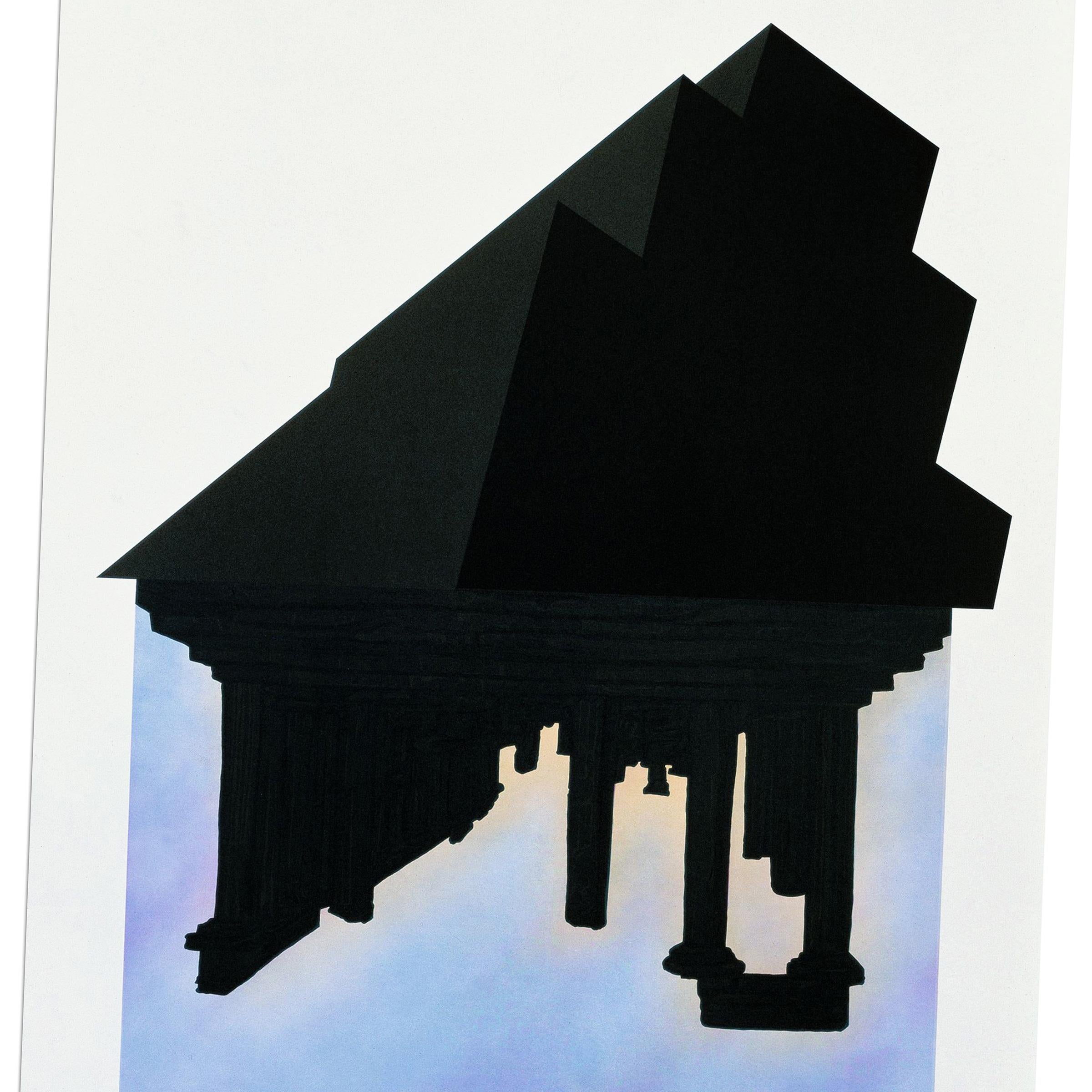 Robert Longo, Palmeras negras - Litografía de 1989, Impresión firmada en venta 1
