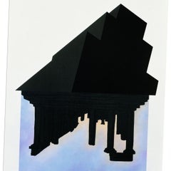 Robert Longo, Palme nere - Litografia del 1989, stampa firmata