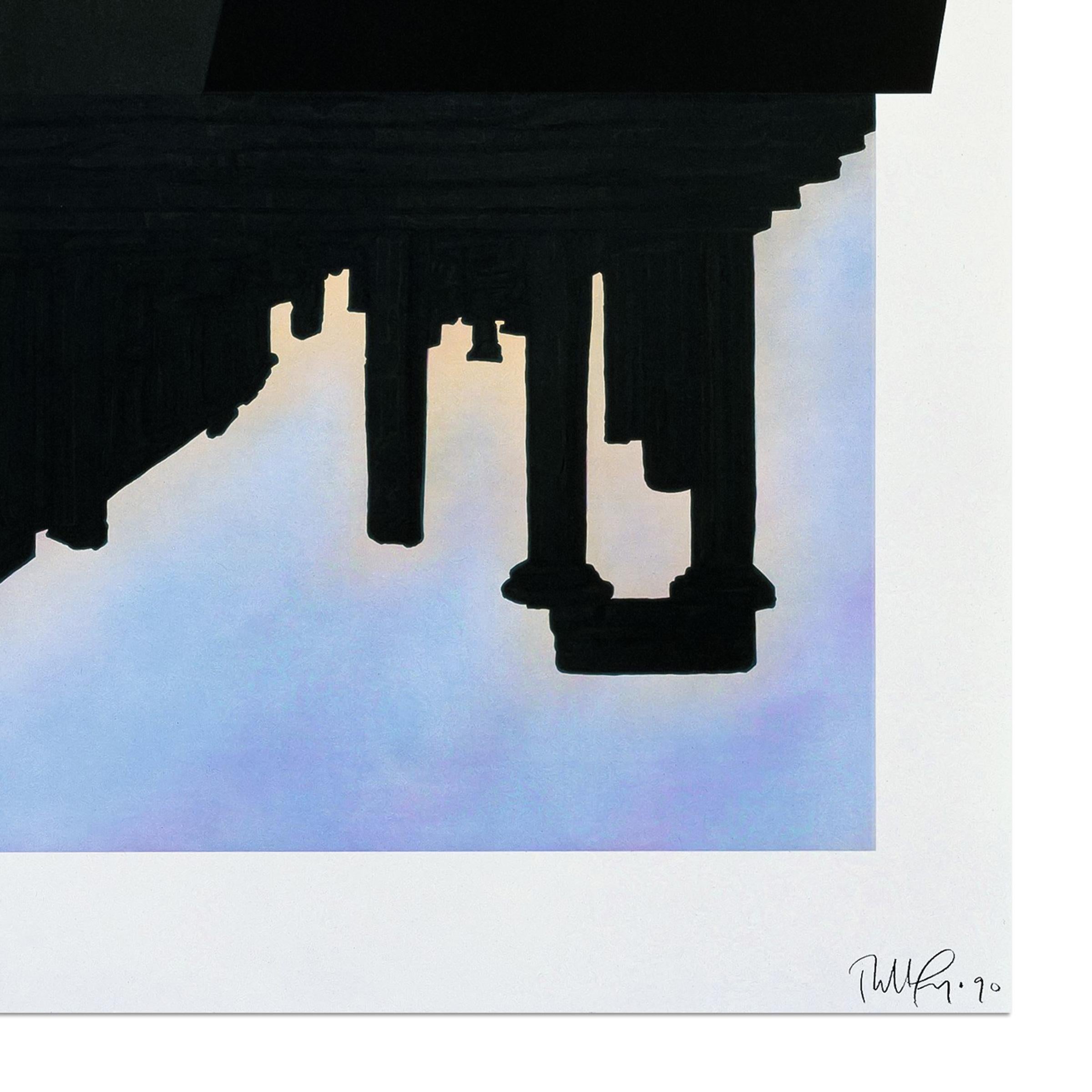 Robert Longo, Palmeras negras - Litografía de 1989, Impresión firmada en venta 2