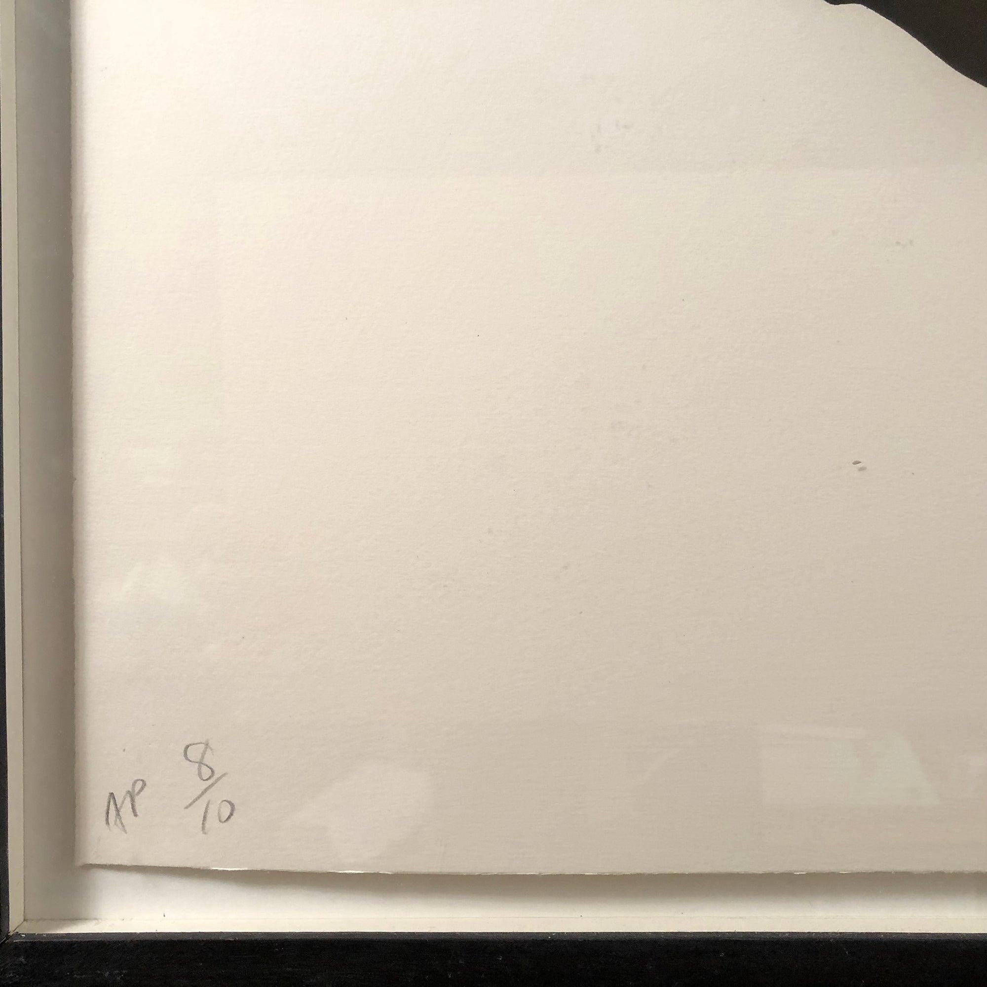 Robert Longo 'Frank & Glenn' Hand Signed and Framed, 1991 For Sale 4