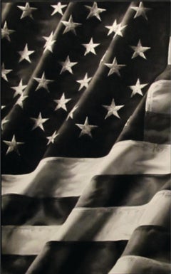 Robert Longo Old Glory Major Large Framed Black and White Archival 2011