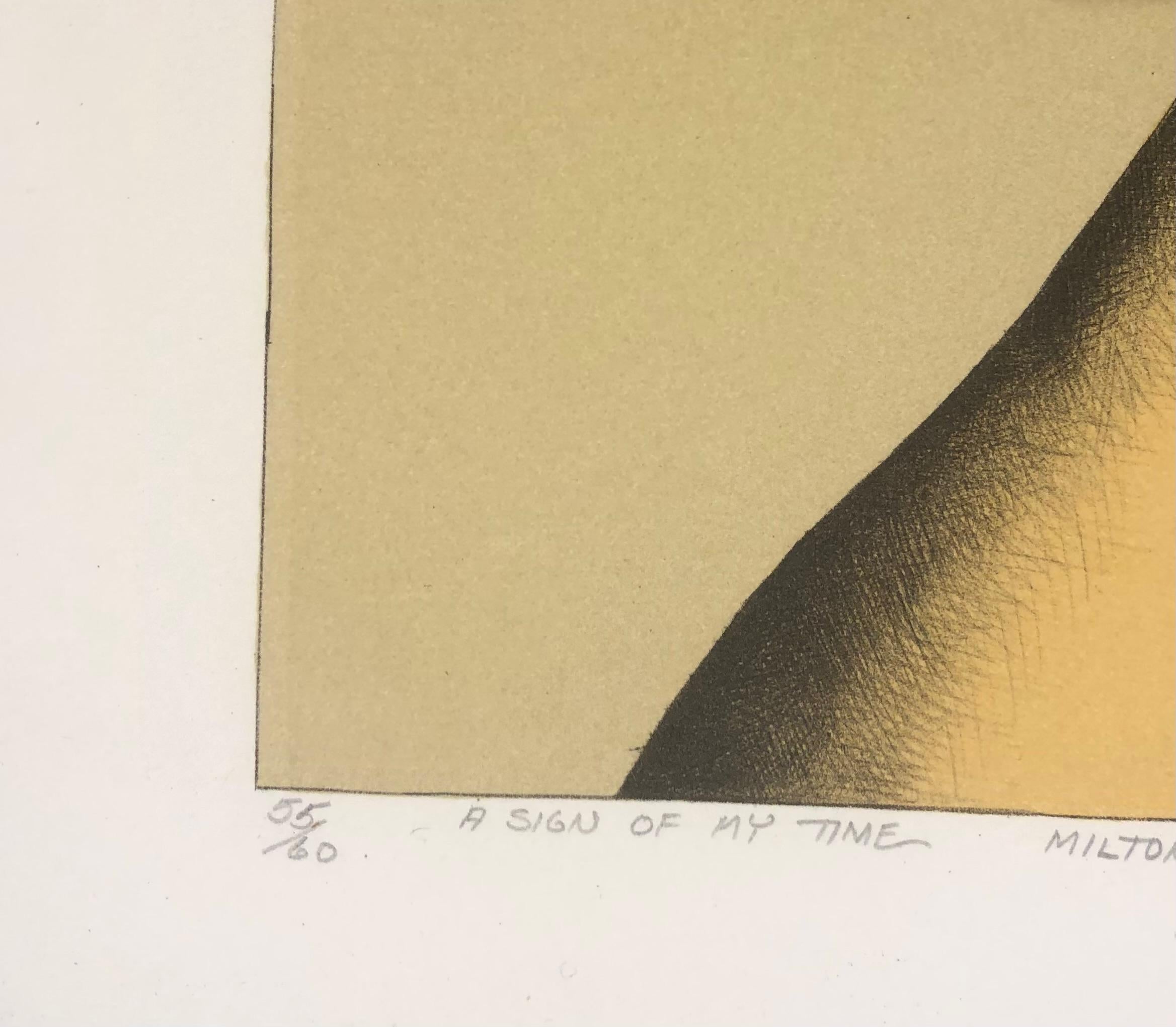 A Sign of My Time: Miltonia Species - Figurative print - Beige Figurative Print by Robert Losthutter