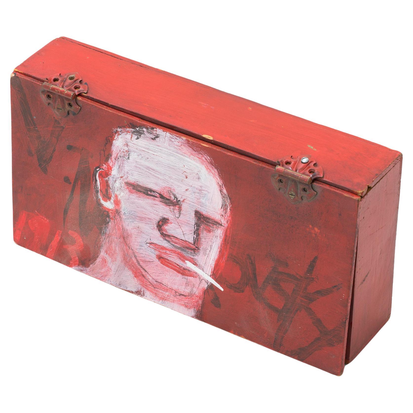 Robert The Loughlin 27 - 05 Boîte en bois peinte en vente