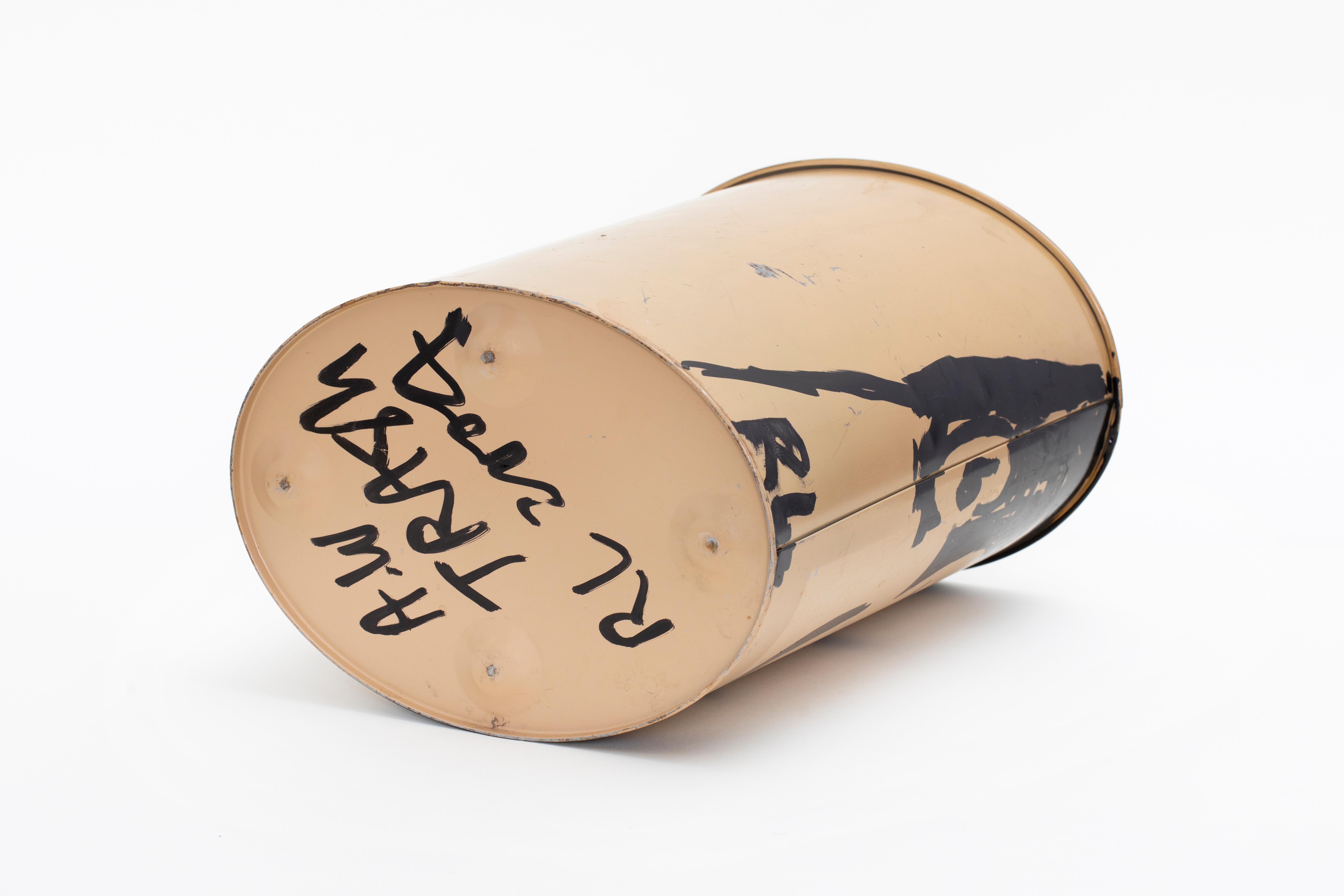 Robert Loughlin “A.W. Trash” Waste Bin In Good Condition For Sale In Brooklyn, NY