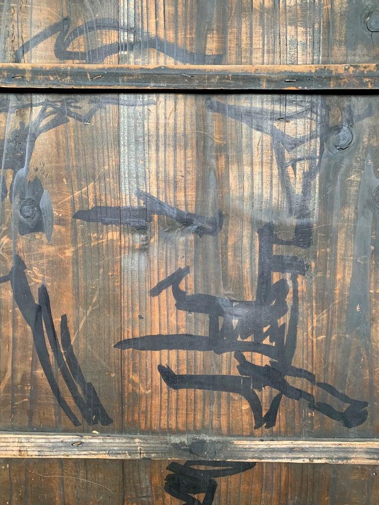 Robert Loughlin - Peinture d'origine double face sur porte en bois en vente 1