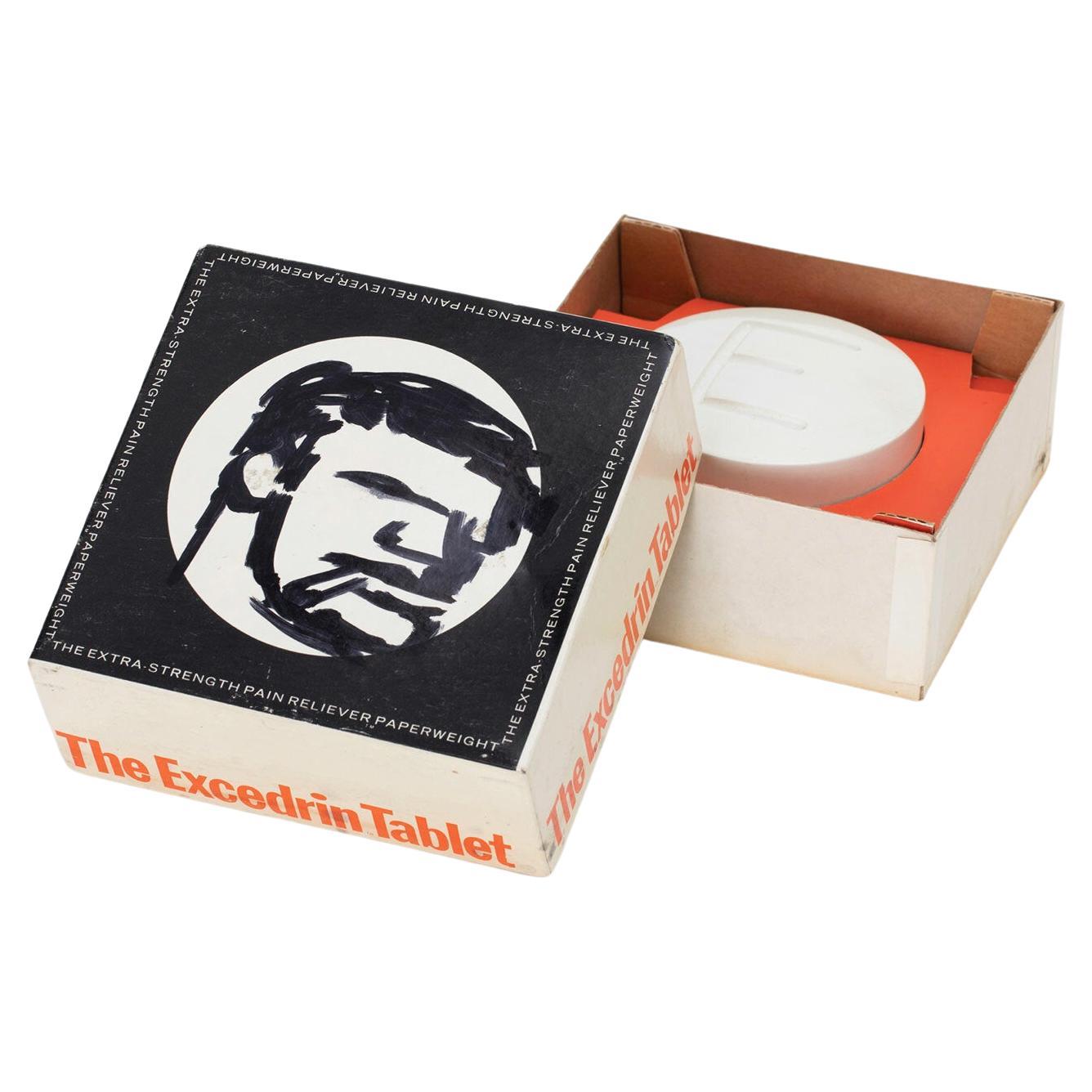 Robert Loughlin “HEAD ACH” Painting on Vintage Paperweight Box