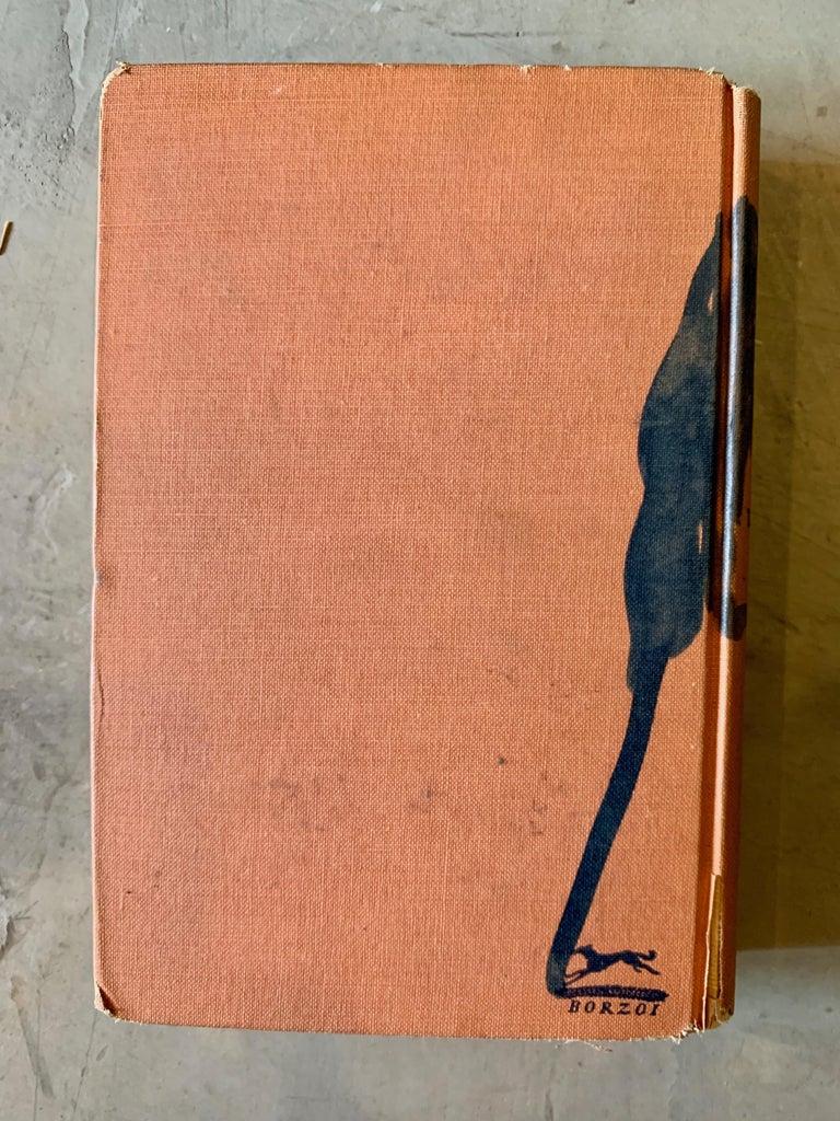 Fantastic original drawing by Robert Loughlin on a book. Drawing on an old Projective Psychology book. Rust colored book with black drawing of 'the Brute' on the cover, spend and back cover. Excellent condition. Multiple Robert Loughlin originals
