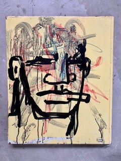 Robert Loughlin Pintura original sobre puerta metálica