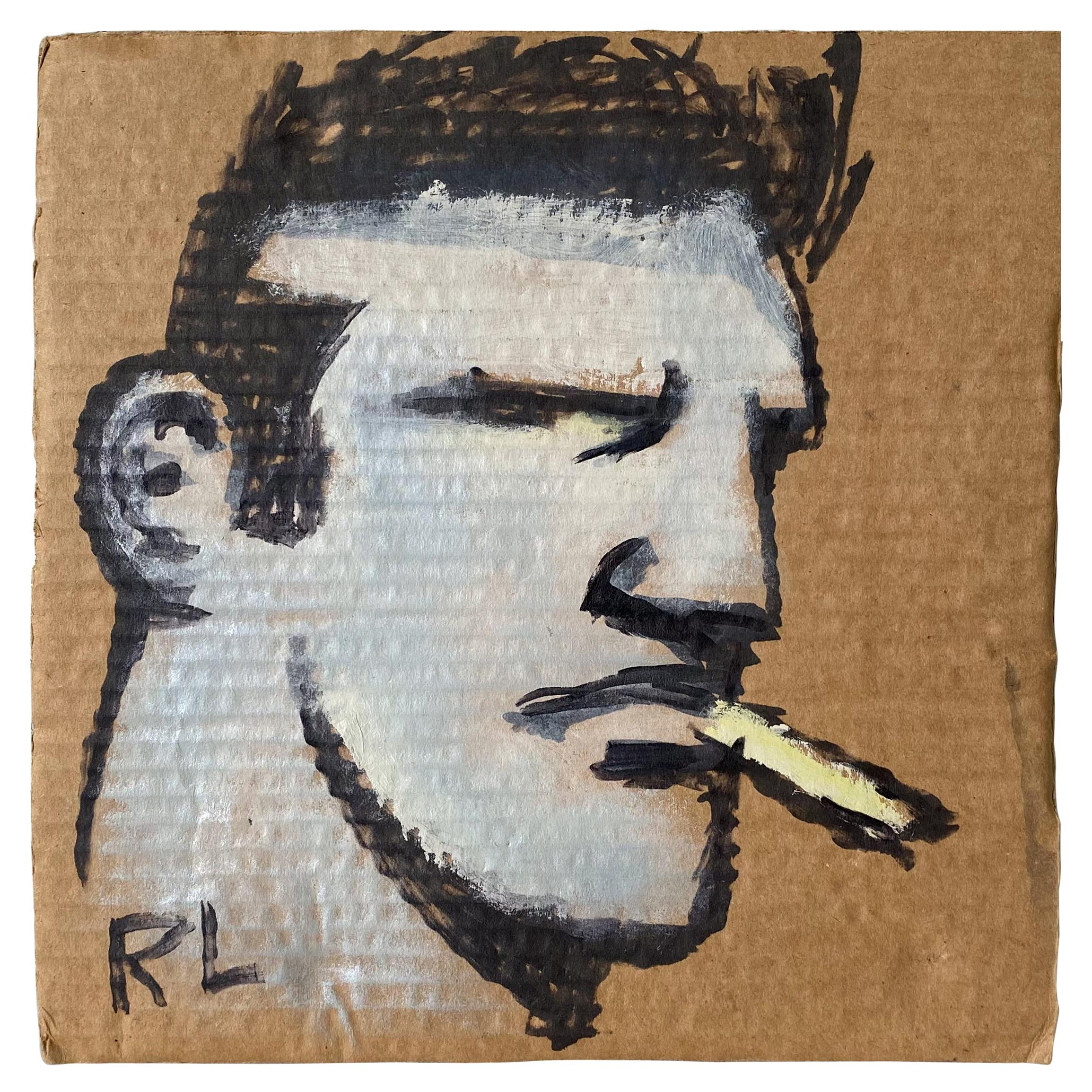 Robert Loughlin Painting "Kid With A Smoke"