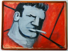 Robert Loughlin Brute Gay LGBT Contemporary NYC Öl Männliches Porträt "The Smiths"