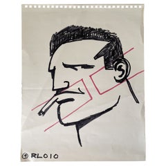 Robert Loughlin "The Brute" Ink on Paper