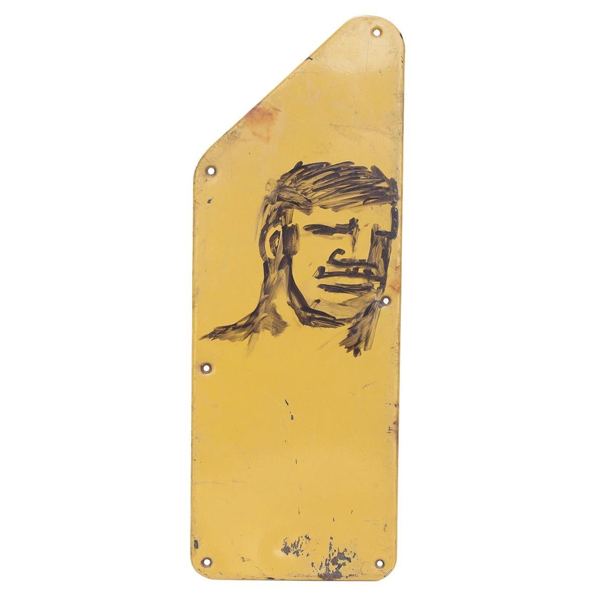 Robert Loughlin "Senza titolo (pannello giallo)" Disegno