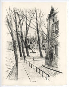 "L'hotel de ville" original etching