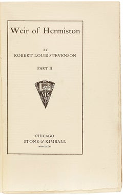 Robert Louis STEVENSON. Weir of Hermiston. Part II. 1896 - COPYRIGHT EDITION