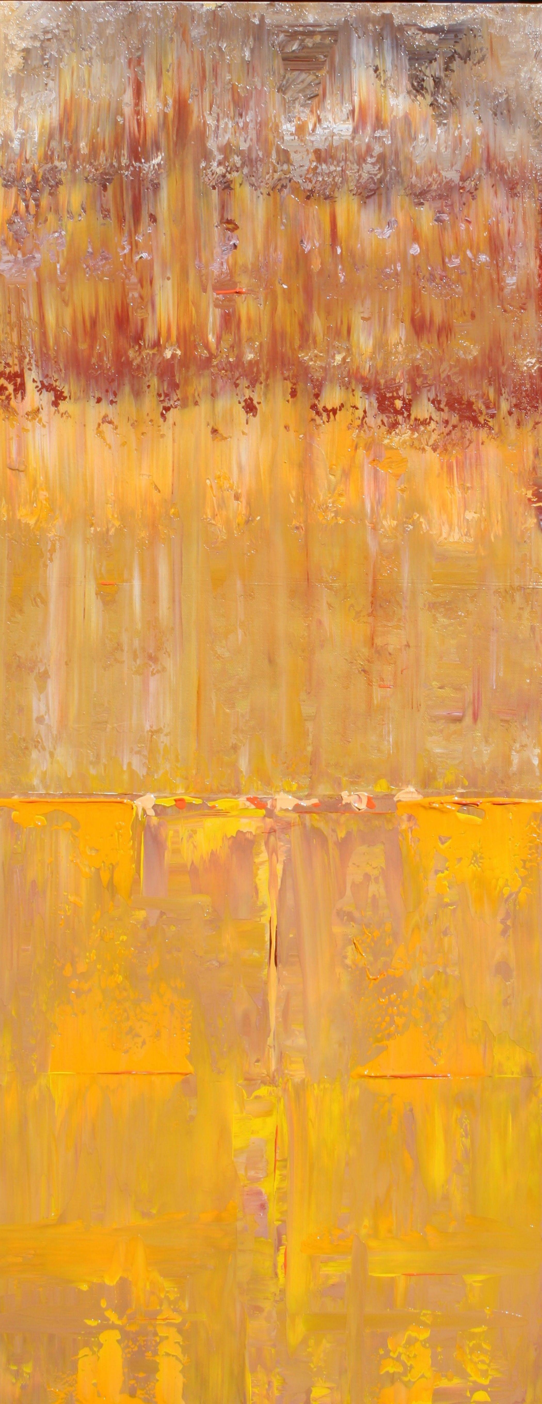 Robert Lynn Abstract Painting - Abstract Autumn Concept, Painting, Acrylic on Canvas