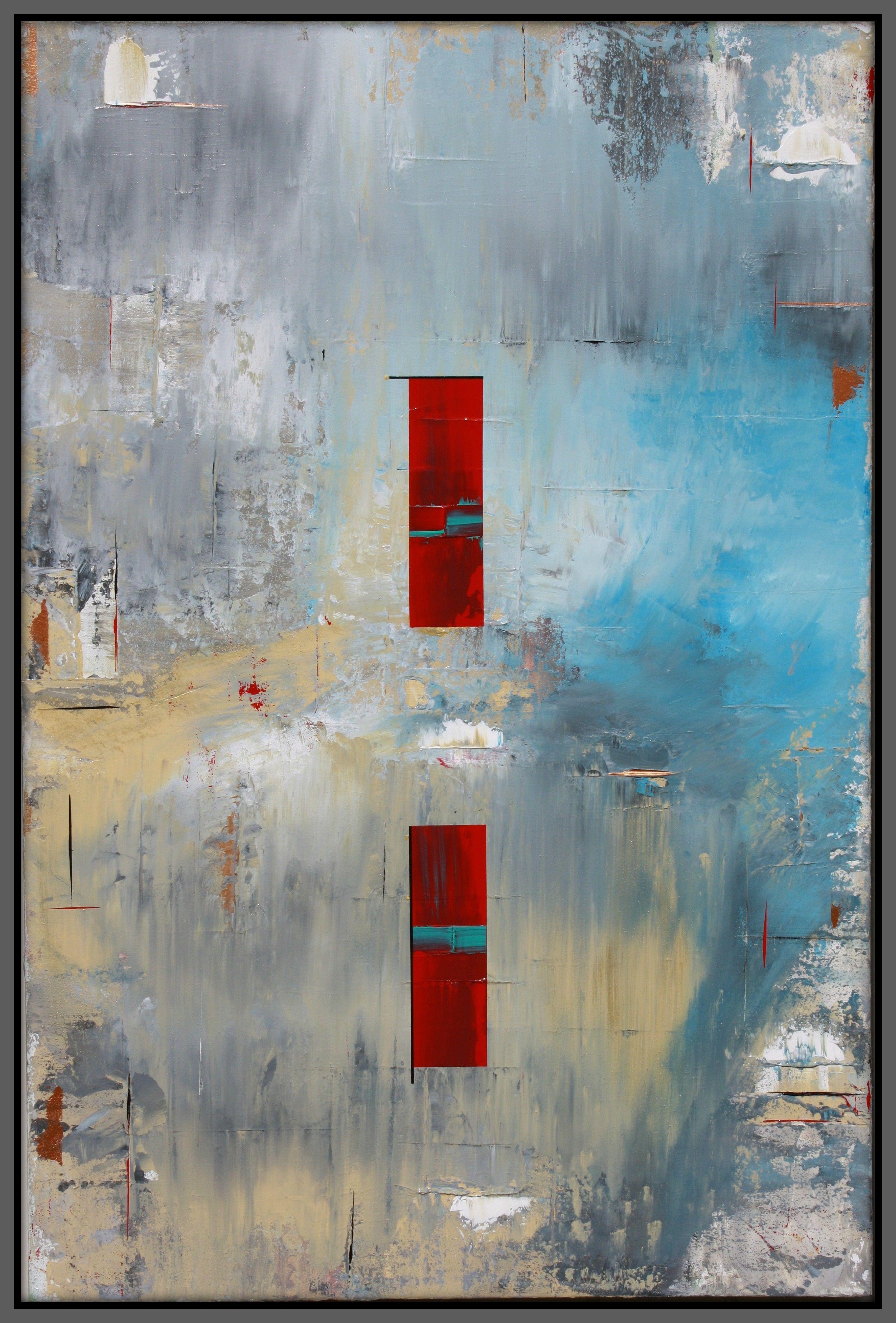 Concetto Astratto Uno, Pittura, Acrilico su tela - Painting di Robert Lynn