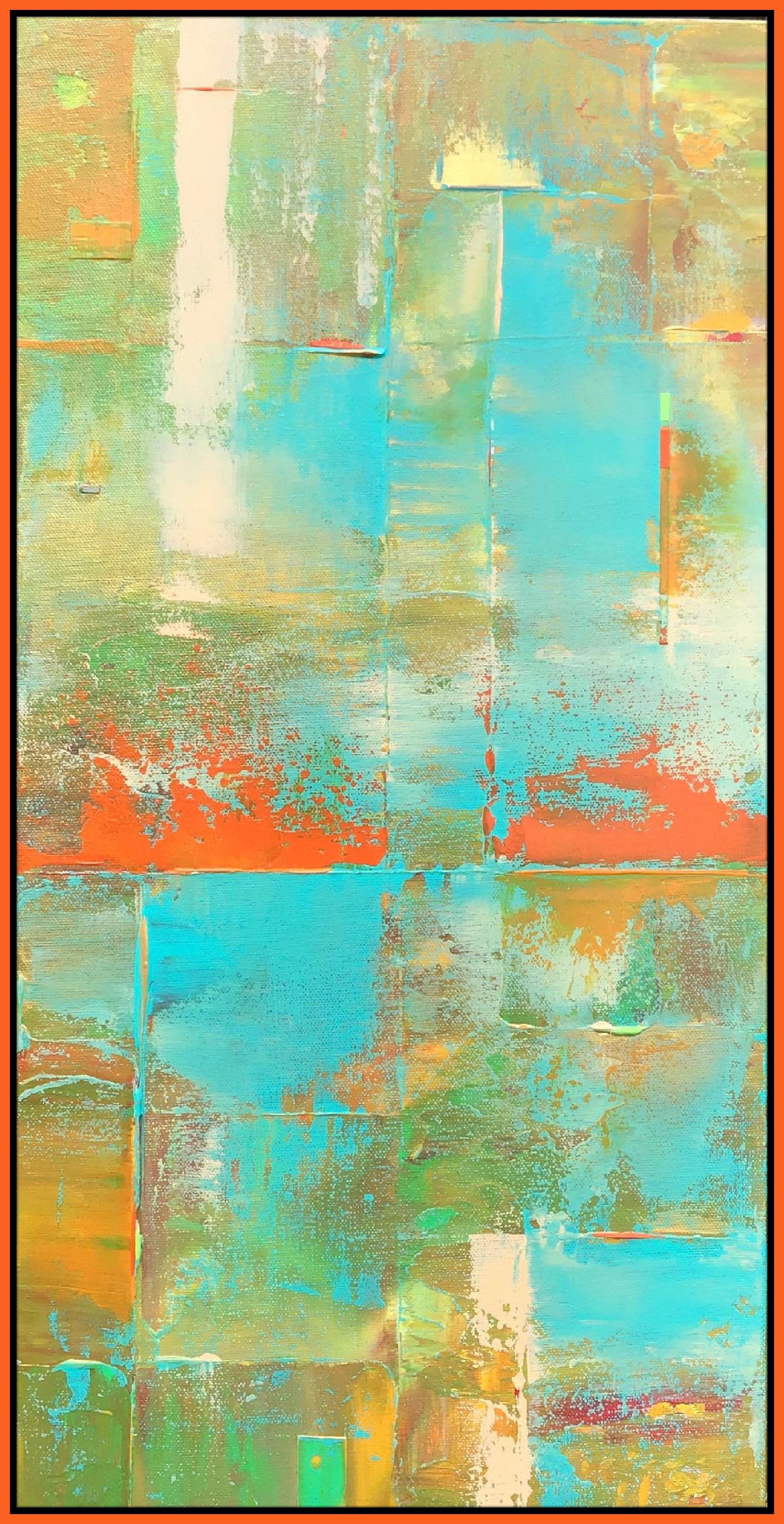 Entorno abstracto, Pintura, Acrílico sobre lienzo - Painting de Robert Lynn