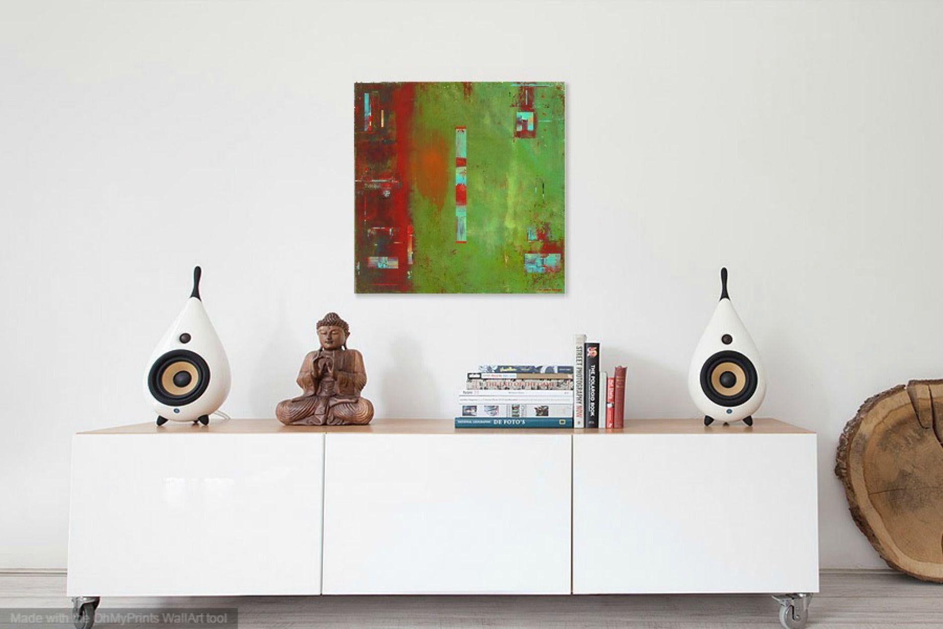 Concetto astratto Greene & Greene 24, Pittura, Acrilico su tela - Painting Astratto di Robert Lynn