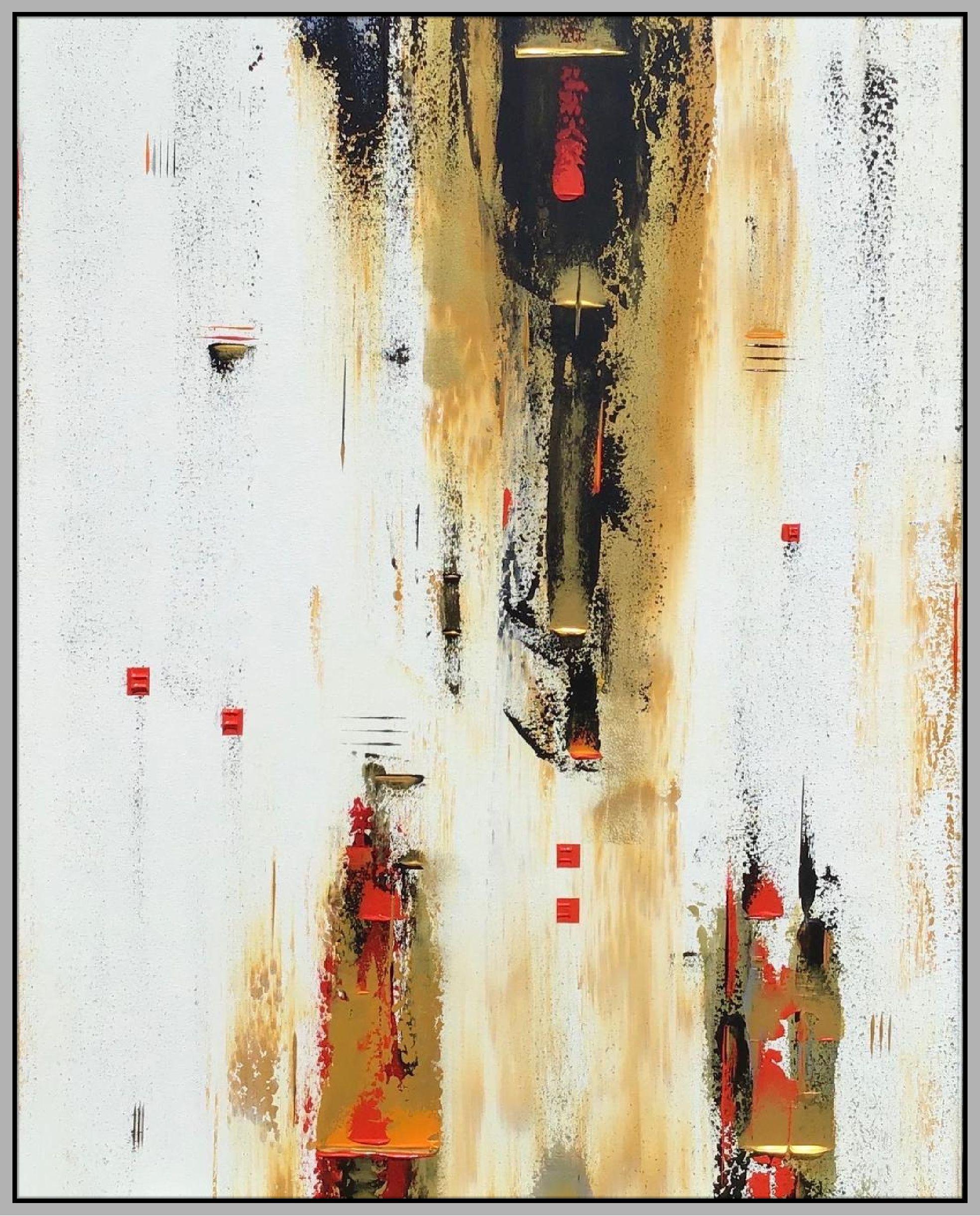 Abstracción Expresión Tres, Pintura, Acrílico sobre lienzo - Painting Abstracto de Robert Lynn