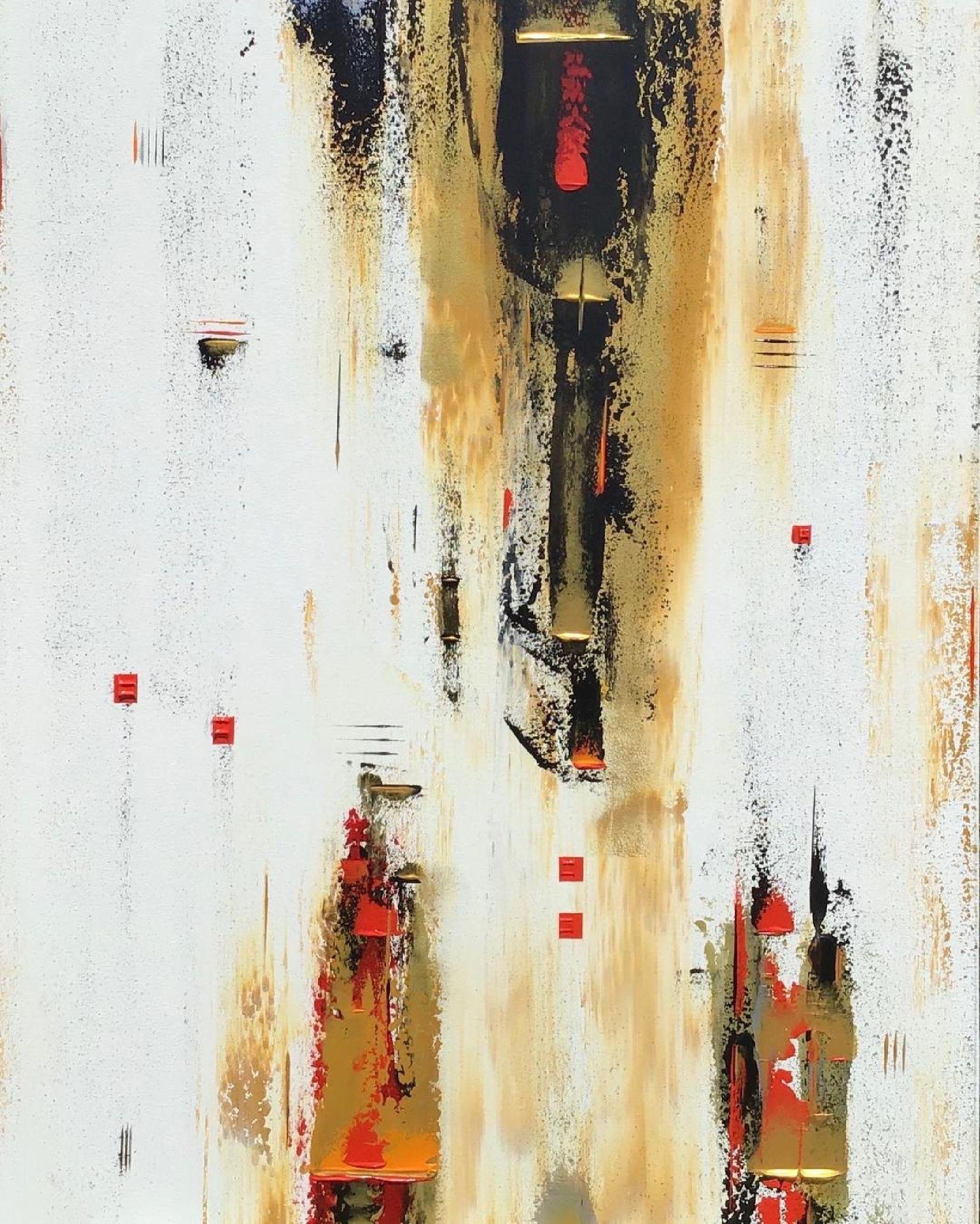Abstract Painting de Robert Lynn - Abstracción Expresión Tres, Pintura, Acrílico sobre lienzo