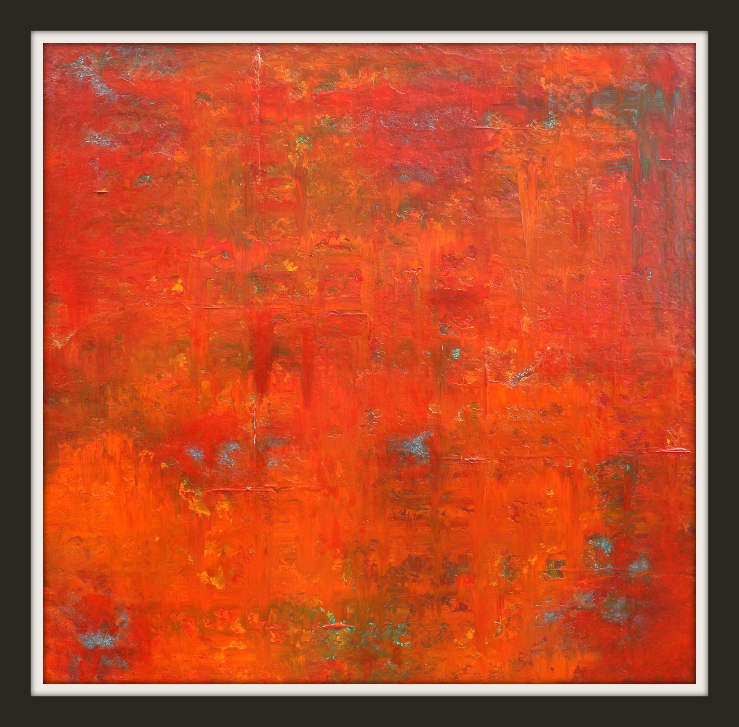 Textured & Layered (22 Layers) Acrylic Abstract. 40 x 40 x 1.5 Gallery Wrapped Cotton Canvas. Applied with a Palette Knife. Use of Professional Grade Acrylics & use of Golden Professional Archival UV Gloss Varnish Spray. My concept with this art