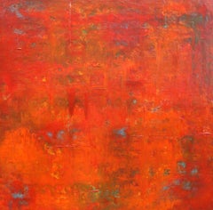 Red Abstract Concept 24, Painting, Acrylic on Canvas
