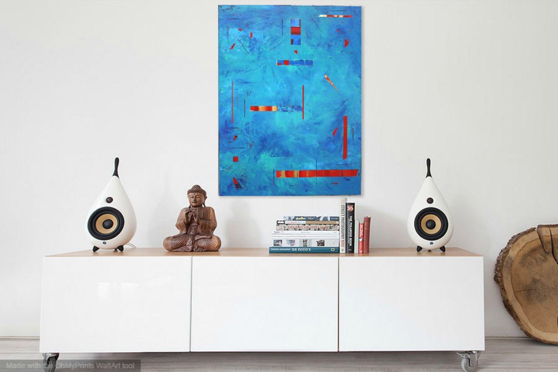 Struttura e stratificazione (7 strati) in acrilico astratto. 30 x 40 x 1,5 Tela avvolta in una galleria. Applicato con un Palette Knife. Usa gli acrilici Winsor & Newton di grado professionale. Il mio concetto di tela non era chiaro finché non ho