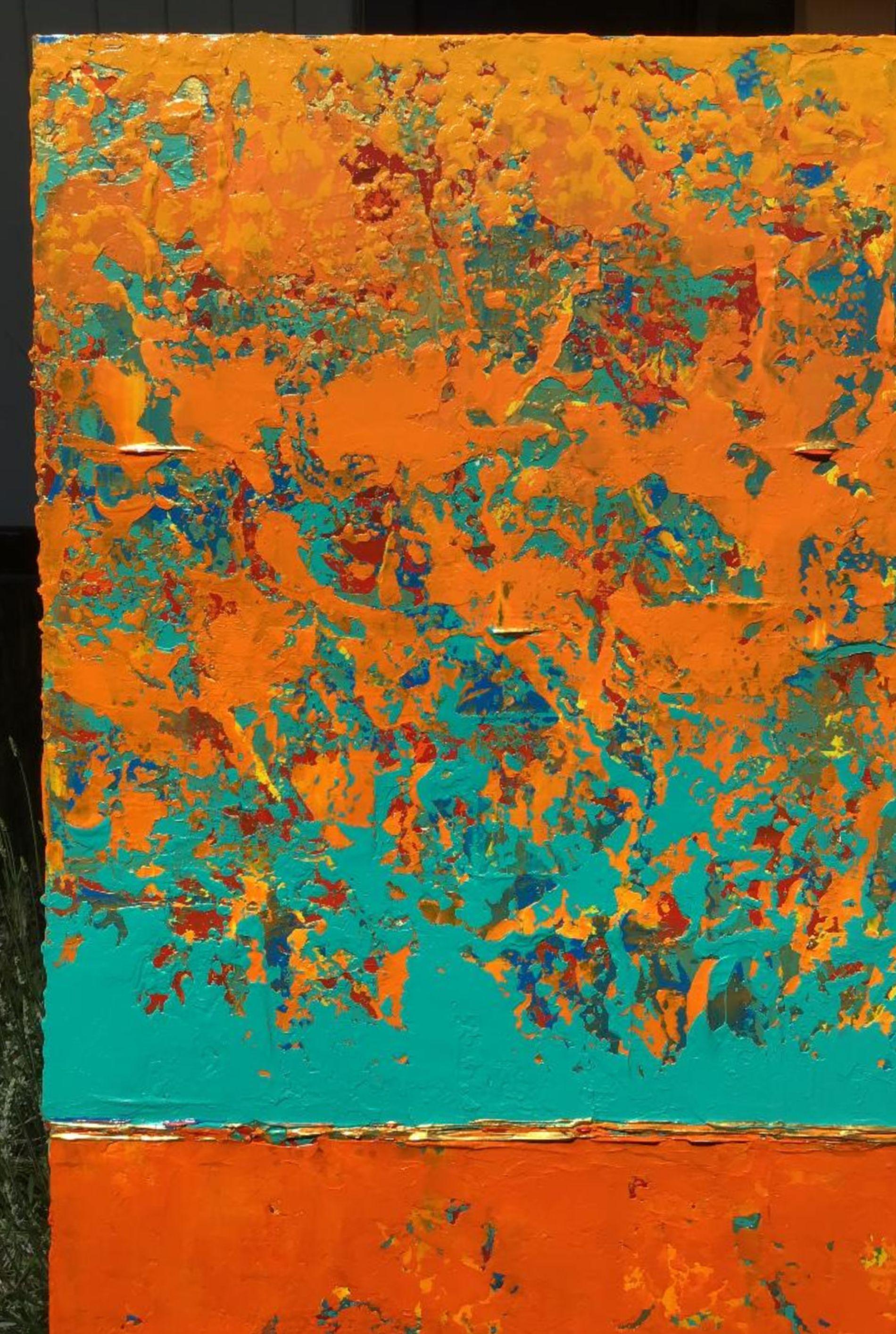 Tre sfumature di colore, Pittura, Acrilico su tela - Painting Astratto di Robert Lynn