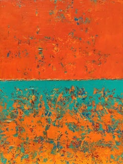 Trois nuances de couleur, peinture, acrylique sur toile