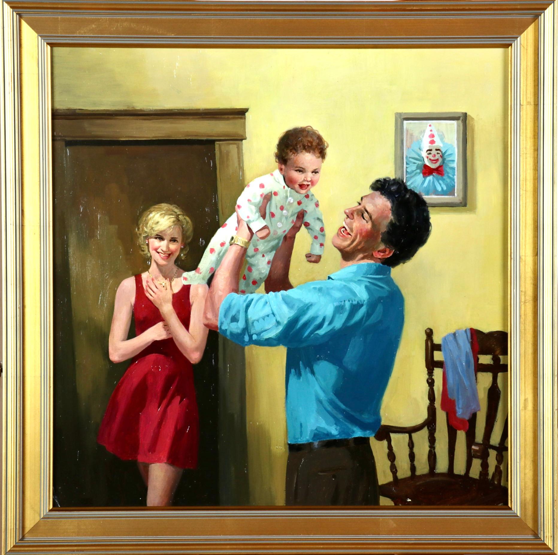 Temporary Father - Painting by Robert Maguire