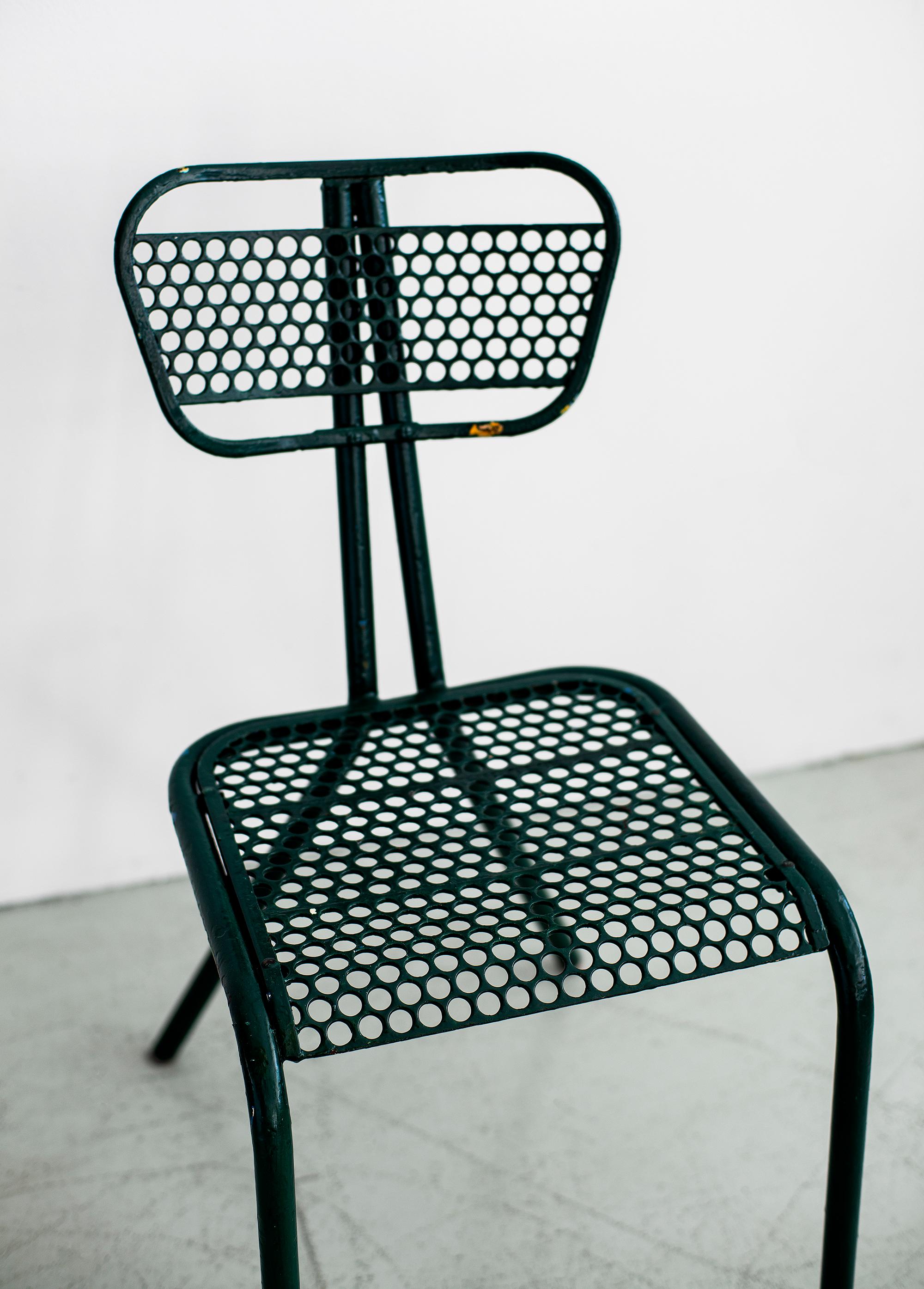 Mid-20th Century Robert Malaval Chairs, Set of 4