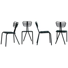 Chaises Robert Malaval:: ensemble de 4