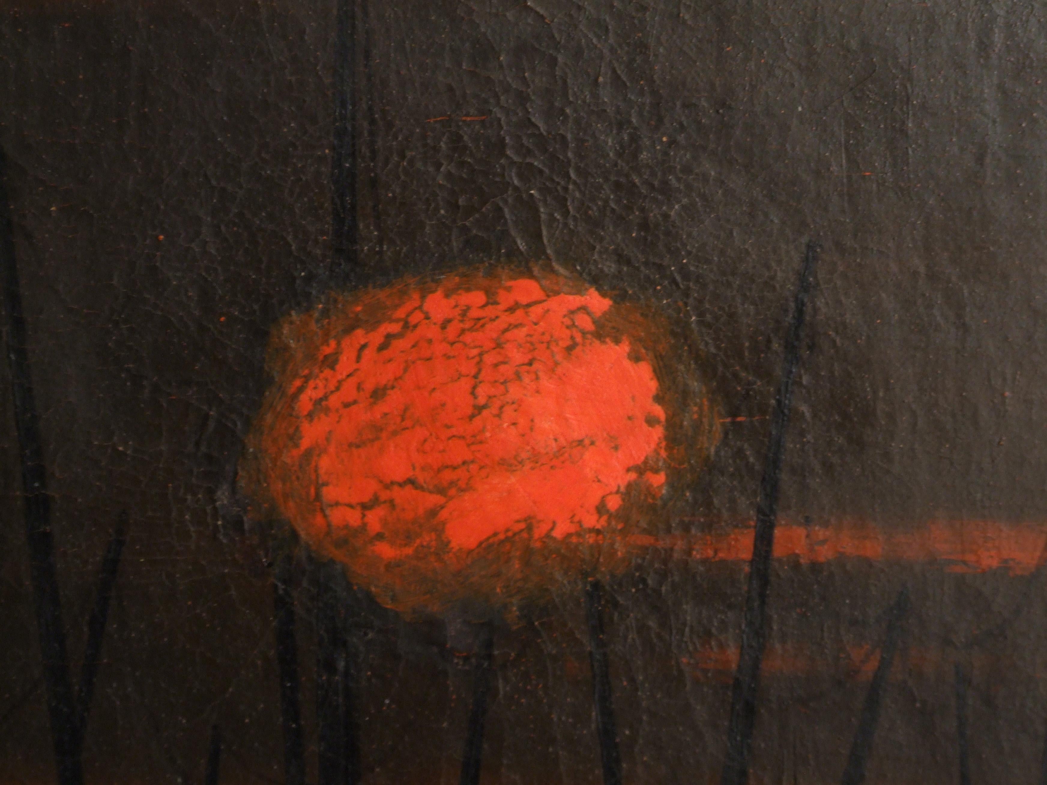 Sunset - Painting by Malaval Robert