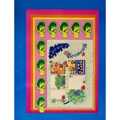 Circa 1970 Original poster by Malaval - Transat Marine Campagne Rock n Roll