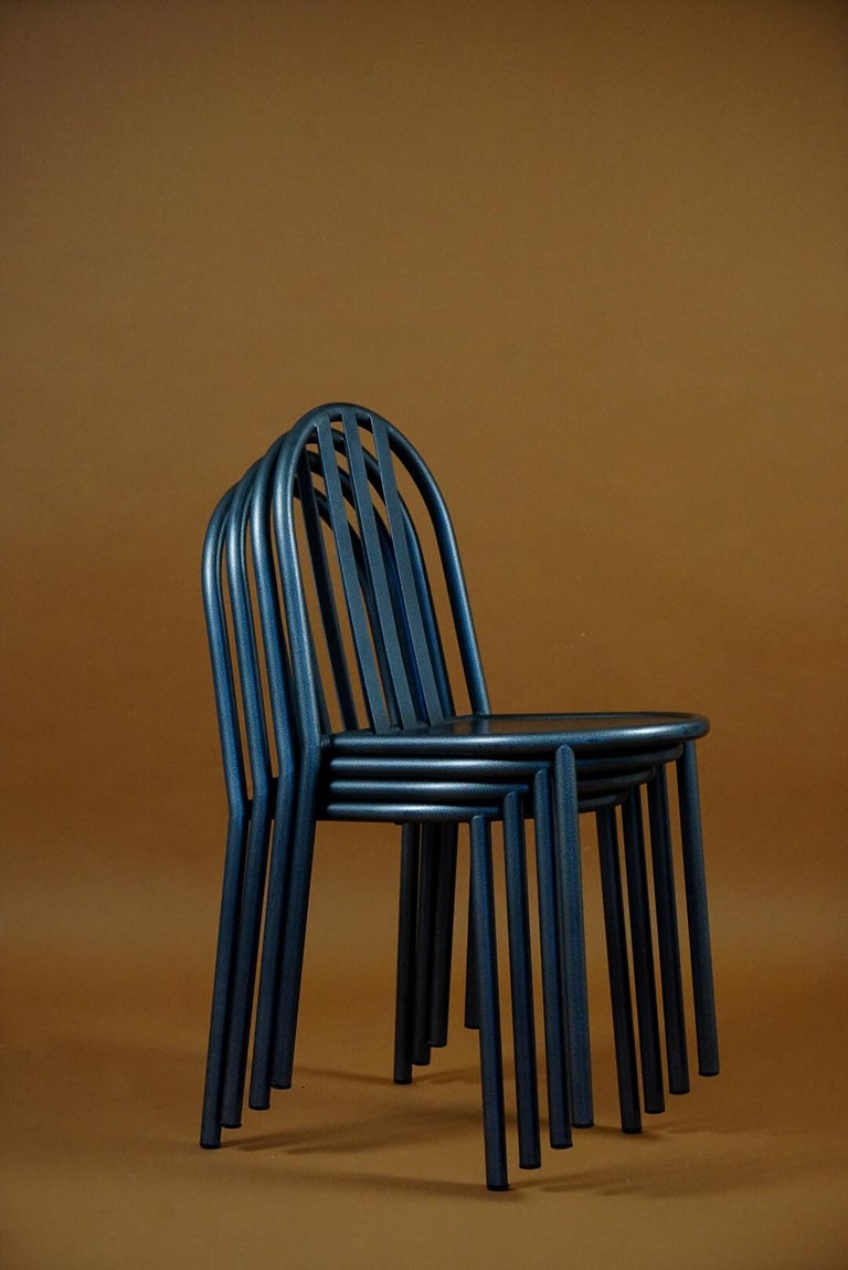 Robert Mallet Stevens 222 Chairs Set of 4 For Sale 4