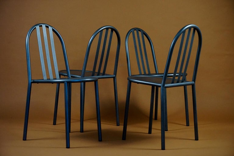 Bauhaus Robert Mallet Stevens 222 Chairs Set of 4 For Sale