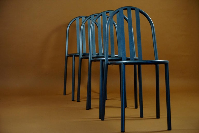 Robert Mallet Stevens 222 Chairs Set of 4 For Sale 1