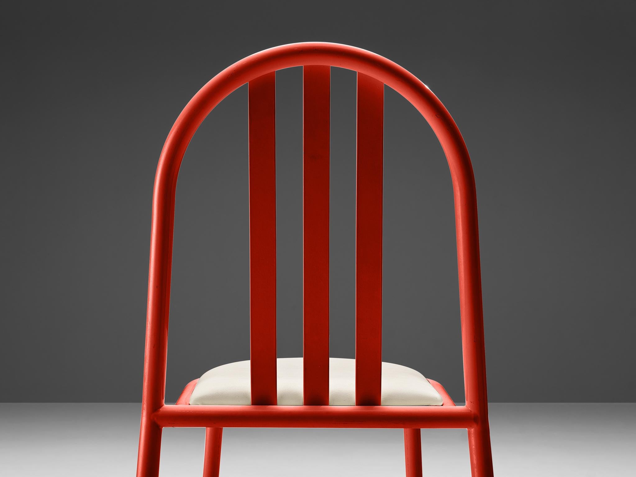 Robert Mallet-Stevens Dining Chairs Model 222 in Colourful Metal 5