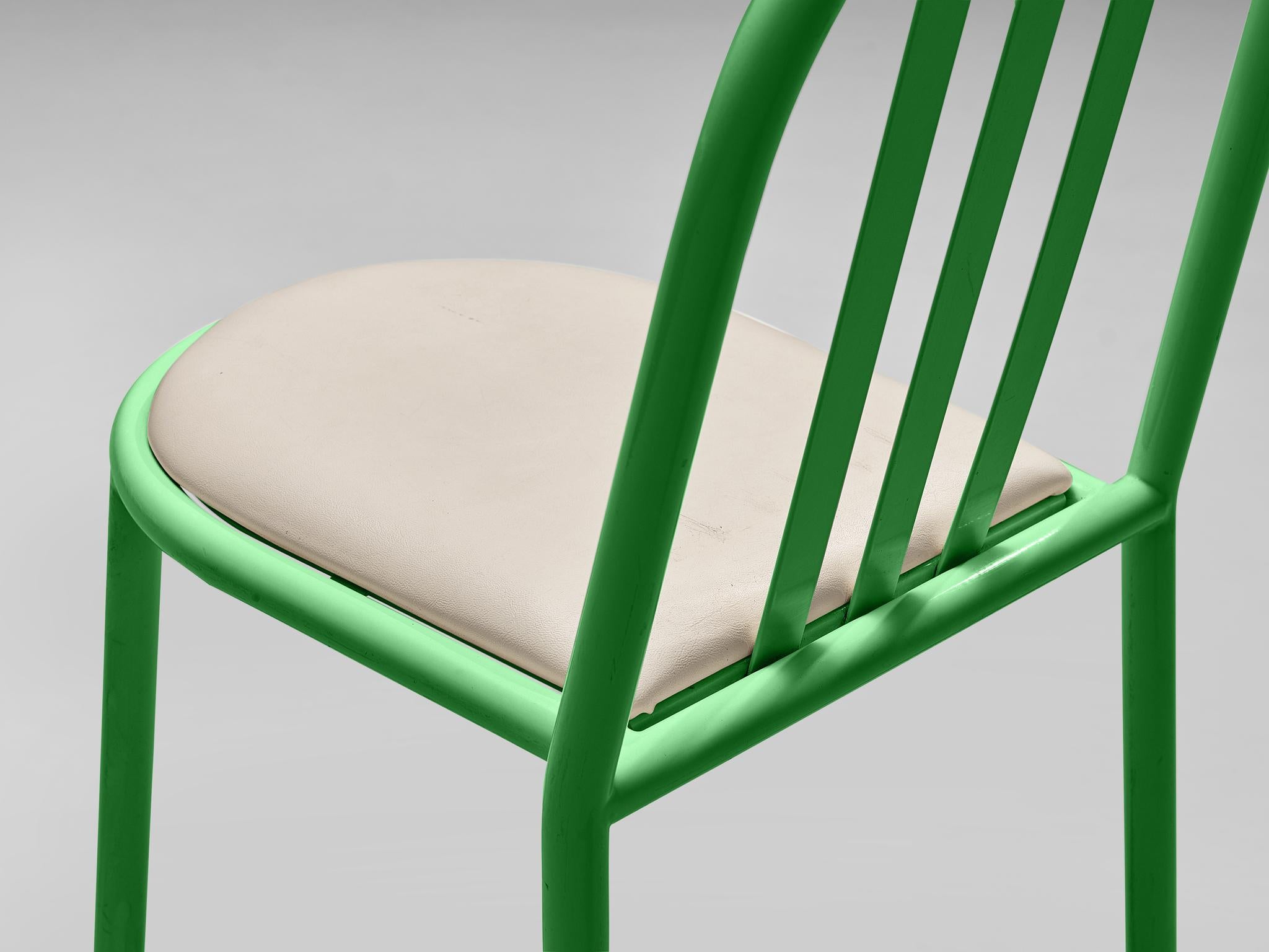 Robert Mallet-Stevens Dining Chairs Model 222 in Colourful Metal 1