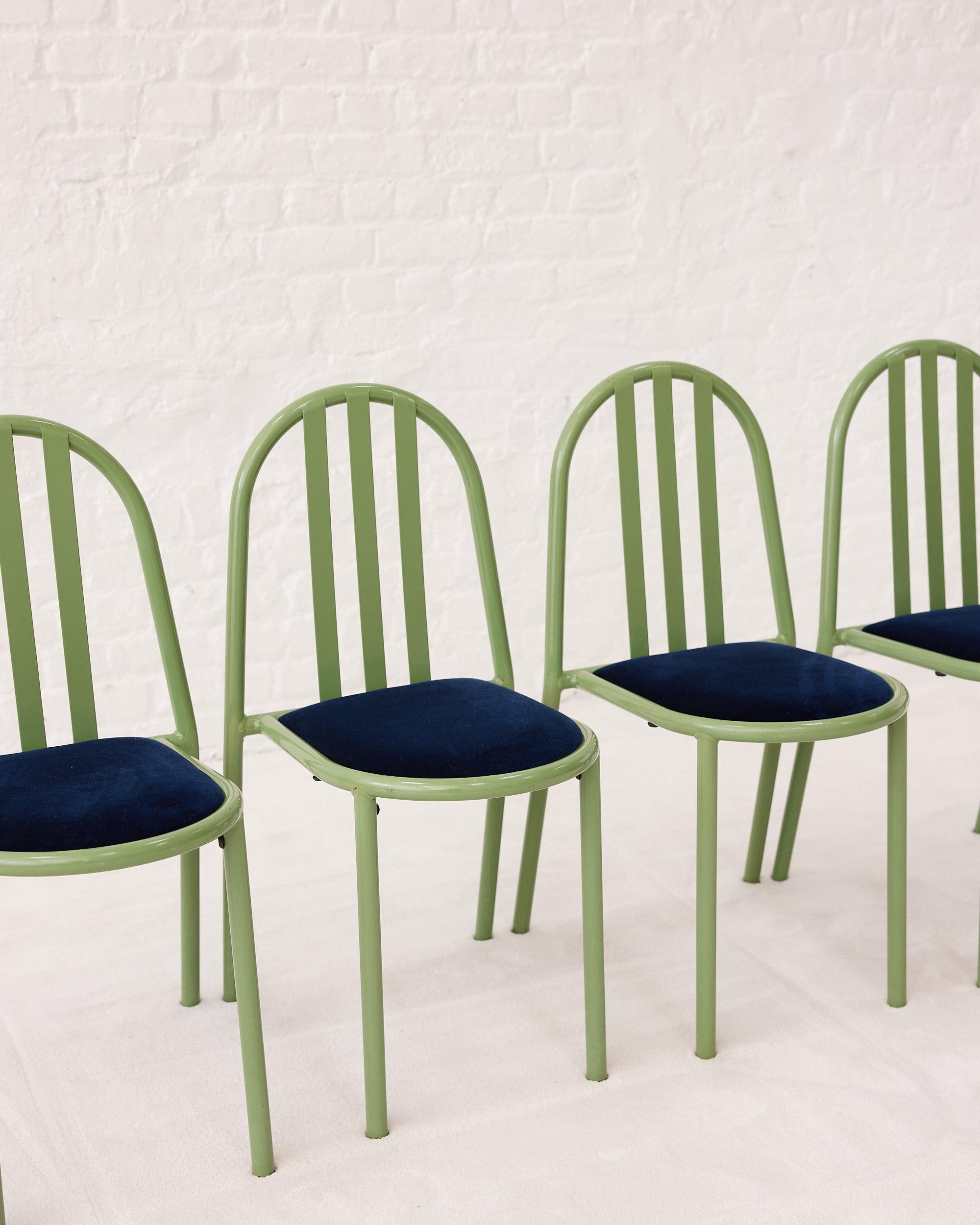 Art Deco Robert Mallet Stevens Set of 4 Mod.222 Chairs For Sale