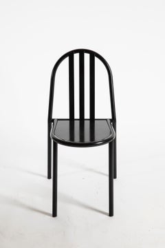 Robert Mallet-Stevens Twelve Black Dining Chairs for Pallucco, 1980s